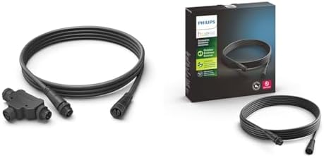 Philips Hue 8-Foot Outdoor Light Cable and T Connector Bundle with 16-Foot Extension image 5