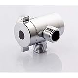 Shower Arm Diverter Valve for Hand Held Showerhead and Fixed Spray Head,G 1/2 3-Way