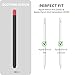 AHASTYLE Duotone Case for Apple Pencil 2nd Generation & Apple Pencil Pro (2024) Ultra Thin Protective Cover Silicone Skin Compatible with Magnetic Charging and Double Tap (Black+Red)
