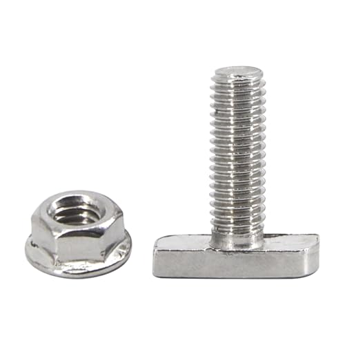 Tornillos de rosca completa M8 x 65 mm con tuercas de brida en T 3