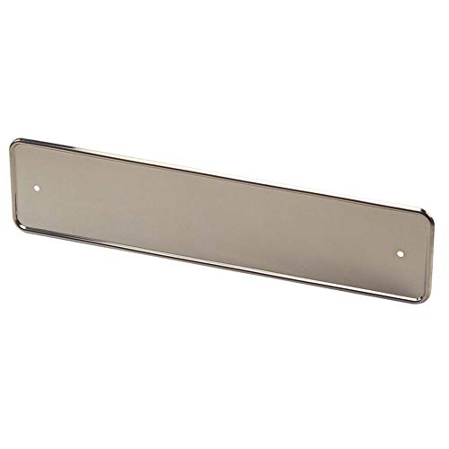 AutoStyle Stainless steel license plate holder chrome, single piece