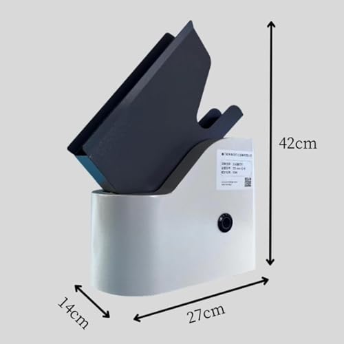 SXXZYAZJ Desktop Paper Jogger, with Guide Corners Paper Frame, 50 Large Capacity Paper Slot, Up to About 300/500 Sheets of A4 Paper - Thumbnail 2