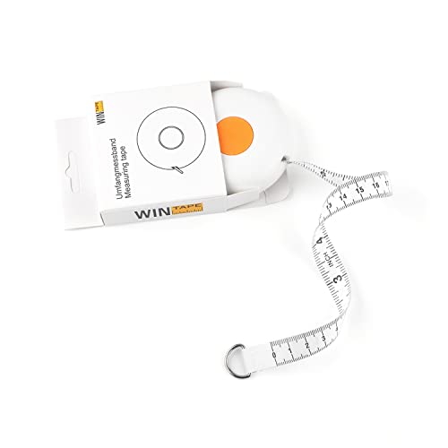 WINTAPE Maßband Körper-und Umfangmaßband, ABS, Weiß, 200cm 80 zoll Cover