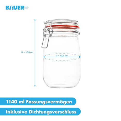 Bocaux à étrier métallique de qualité supérieure pour longue conservation - 6
