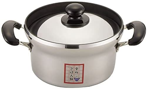 Hokuriku Aluminum HC28-RM202 Cultural Rice Pot, 7.9 inches (20 cm)