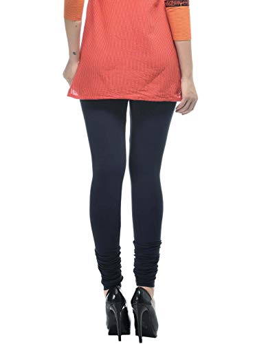 Image of Frenchtrendz Women's Cotton Spandex Stretchable Mid Rise Slim Fit Churidar Leggings Pull On