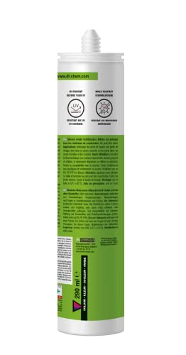 REXON® All in 1 Silicone Sealant, Cream white RAL 9001, sanitary, bathroom & kitchen, exterior and interior use - Image 3