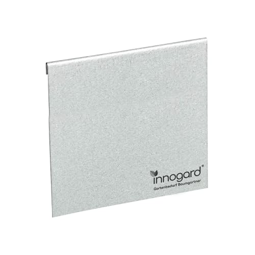 innogard 6020-002 – Verbinder Rasenkantenband – Alu-Zink – Verbindungselement zur Beet-Einfassung, Korrosionsschutz, 20 cm Höhe