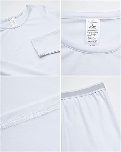 Rene Rofe Girls' Performance Thermal Underwear Set - 4 Piece Cozy Fleece Long Johns Base Layer Set for Girls (Sizes: 2T-16)3