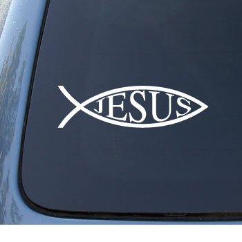 JESUS Fish 2 - Car, Truck, Notebook, Vinyl Decal Sticker (11