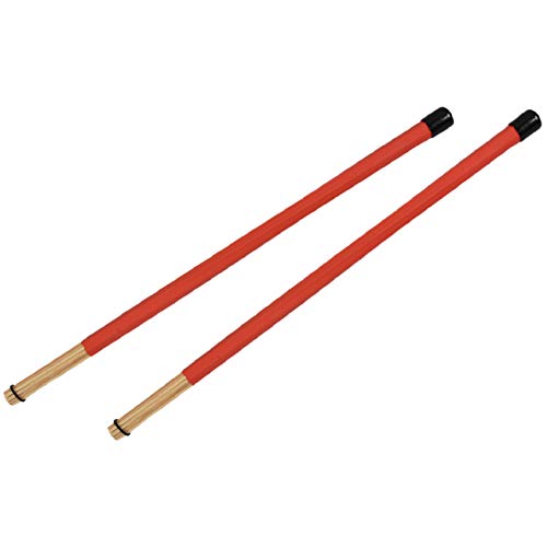 Par de Baquetas 5A de Madera de Arce Clásicas con Set de 3 Pares de Cepillos para Batería y Bolsa Negra miniatura 4