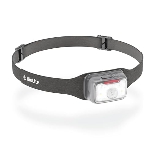 BioLite Range 500 Waterproof Fast-Charging Rechargeable Headlamp Midnight Grey 500 Lumens USB-C Charging 100m Beam 200 Hour runtime