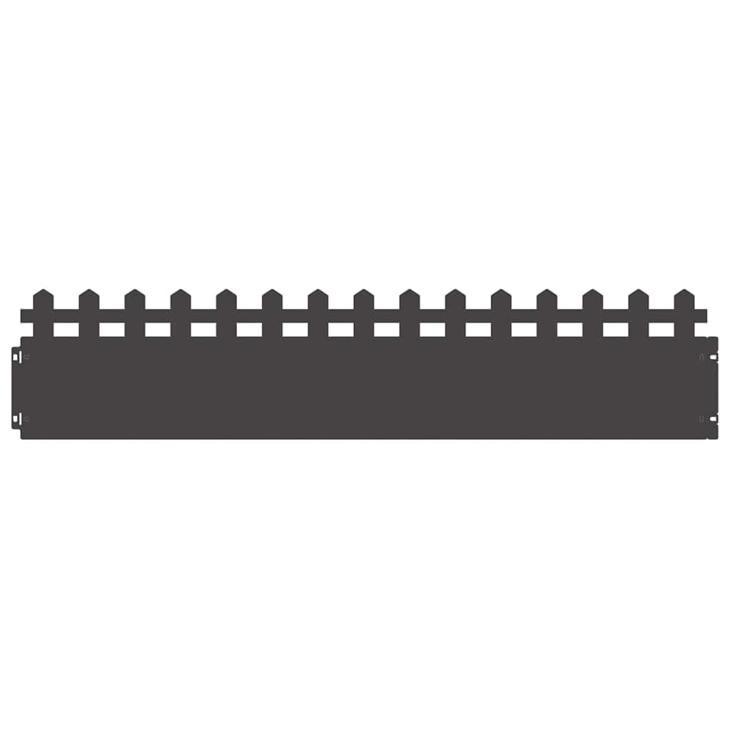 EBZFASO Steel Lawn Edging, Lawn Borders 103 0.05 22cm Fle ible For Garden(Black,20 Set)