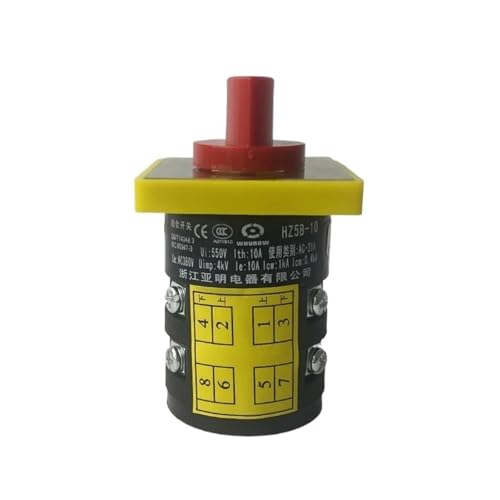 Commutateur de commutation triphasé HZ5B inverseur de source pour moteur 10A - 4