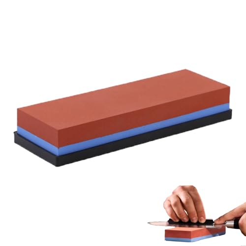 Eabdice Piedra de afilar 240/800 profesional, 2 en 1, afilador de cuchillos, con soporte de silicona antideslizante, para cuchillos de cocina