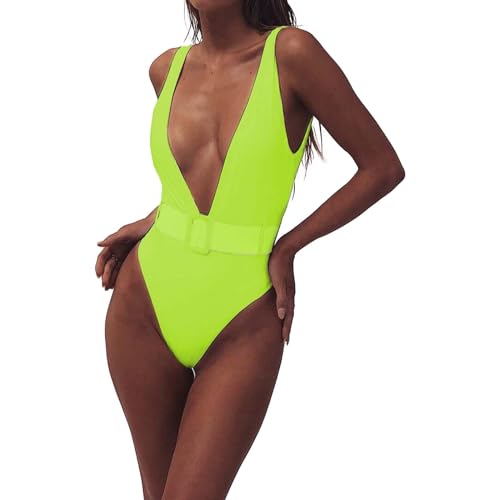 Generico Traje de baño de una pieza para mujer, push-up curvo, sexy, trajes de playa elegante, piscina, bañador Surf Elástico Mar Playa Swimsuit brasileño Swimwear Deportivo Monokini, B, S