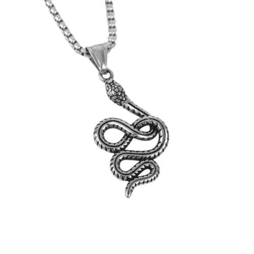 Cadeau de la Saint-Valentin pendentif serpent vintage pour son homme