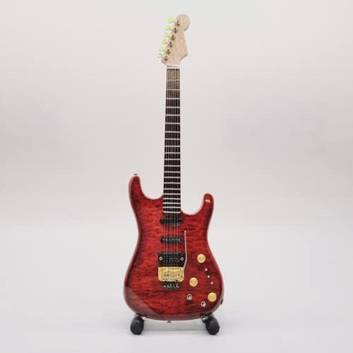 Phil Collen (Def Leppard) – Réplique de guitare miniature - Les Beatles, Paul McCartney, John Lennon, RIngo Starr, George Harrison Phil Collen (Def Leppard) – Réplique de guitare miniature – Image 4