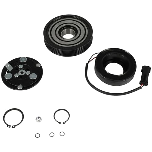 ECCPP A/C Compressor Clutch Fit for Jeep Liberty 3.7L 2002 2003 2004 2005 AC Compressor Clutch Assembly Kit Pulley Coil Set