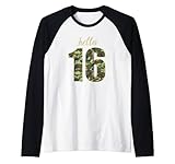 Photo Gallery hello sixteen 16th birthday camo numero 16 maglia con maniche raglan Photo Gallery hello sixteen 16th birthday camo numero 16 maglia con maniche raglan