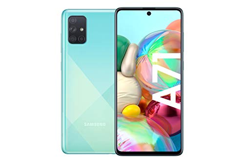 Galaxy A71 Android Smartphone ohne Vertrag, 4 Kameras, 4.500 mAh Akku, Schnellladen, 6,7 Zoll Super AMOLED Display, 128 GB/6 GB RAM, Dual SIM,
