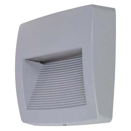 Aplique STORM IP55 R7s LED 3W con iluminación cálida 3000K resistente gris 2