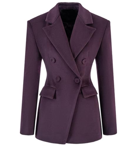 Blazer tweed femme coupe ajustée confort veste de bureau structurée anti-plis élégante