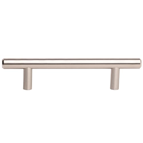 Euro Style Handle 3-25/32" (96mm) Hole Centers, 6" (152.4mm) Overall Length Bar Pull Cupboard Drawer Kitchen Cabinet Door P9311896bn