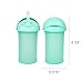 Boon Swig Insulated Silicone Straw Sippy Cup - Flip Top Spill Proof Toddler Straw Cups - Baby and Toddler Feeding Supplies - Baby Travel Essentials - 9 Oz - Mint