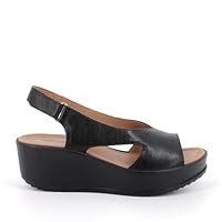Igi&Co D.Candy, Sandali con Zeppa Donna, Nero, 37 EU