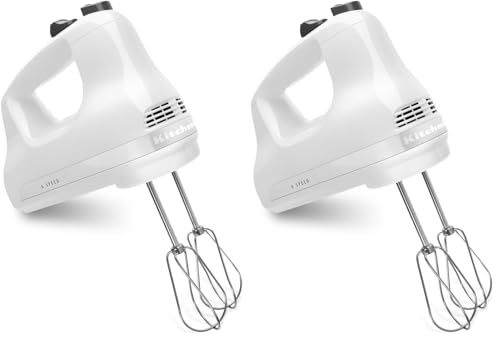 Image of KitchenAid 5 Ultra Power Speed Hand Mixer - KHM512,White,(Pack of 2)
