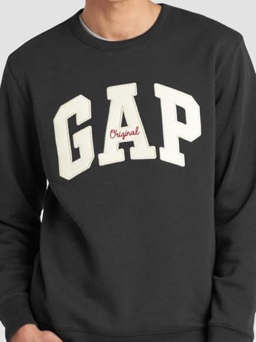 Image of Gap Men Embroidered Standard Fit Crew Full Sleeve Sweatshirt