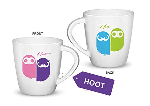 Image of Cello Melmoware Joycee Mugs, 200ml, Hoot Design, Pack of 1