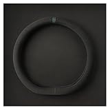 Volante Cubierta para Volante De Coche para Todas Las Estaciones Ultrafina Antideslizante En Forma De D Redonda Transpirable Funda(Green-D)