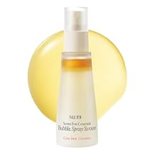 SUM Secret Pore Ceramide Bubble Spray Serum 2 fl oz - Korean Skincare Hydrating, Pore-Refining Mist for Skin Barrier Strengthening with Cyto-ferm ActivatorTM, Salicyloyl Phytosphingosin