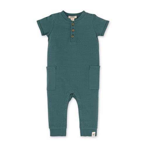 Image of Burt's Bees Baby Boy Infant Jumpsuits - Soft, Cozy, and Breathable One-Piece Coveralls, Newborn Essentials, Made with 100% Organic Cotton Jumpsuit for Boys Preemie to 24 Months Old