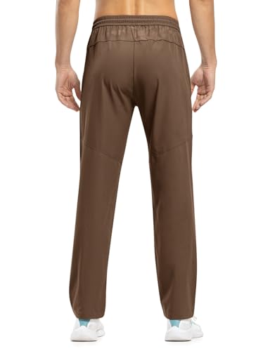 Image of TBMPOY Men's Outdoor Lightweight Hiking Mountain Pants Running Active Jogger Pants