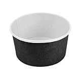 García de Pou - 300 unidades - Ensaladeras 1000 Ml 18Pe + 340 + 18 Pe G/M2 Ø15/12,9X8 Cm Negro Cartón