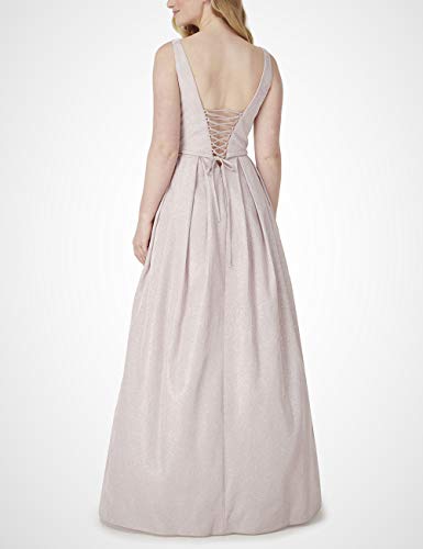 Image of Women's Glittery Spaghetti V-Neck Long Side Split Prom Gown 10 Style2-burgundy