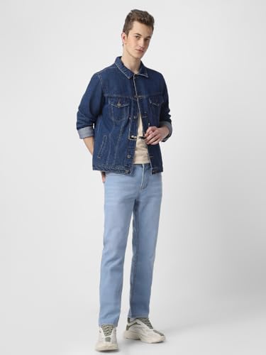 Image of Neostreak Men's Regular Fit Heavy Washed Jeans Stretchable