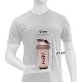 HSN Shaker Rocket We Are Nutrition! Bez BPA, 500 ml, brązowy, kubek do mieszania z kulką do mieszania, hermetyczny zamknięcie i korek zapobiegający wyciekom, bez zapachu, łatwe czyszczenie