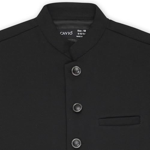 Image of CAVIO Boys Solid Nehru Jacket