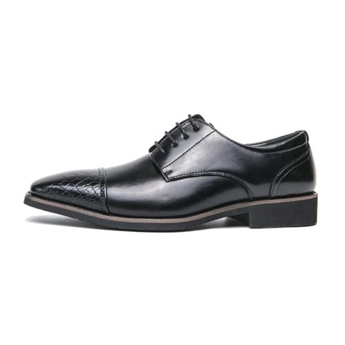 Men’s Premium Leather Oxford Shoes Lace Up Comfortable Dress Shoes for Office and Formal Settings2