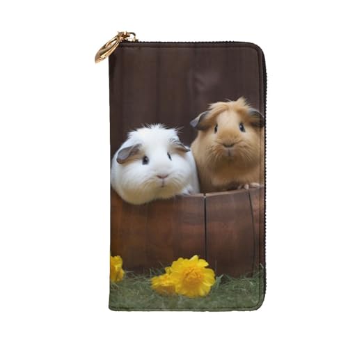 Guinea Pigs Wallet For Women Men Clutch Rfid Blocking Leather Wallets Large Capacity Purse Credit Card Holder Money Case With Zipper Phone Holder Long Travel Purse2
