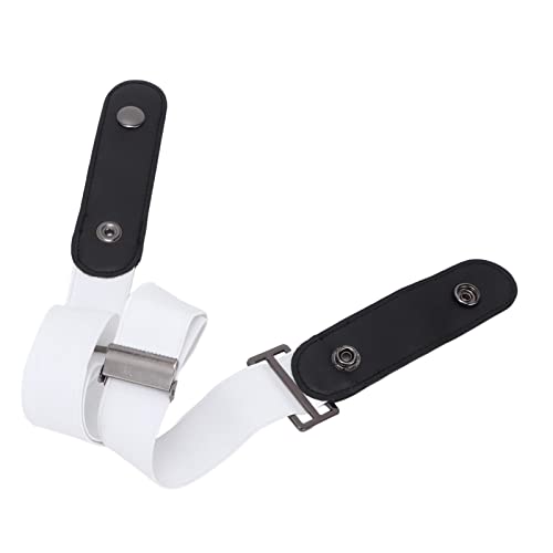 Cocoarm Cinturón sin Hebilla Mujer Tejido Elástico Cinturón sin Hebilla Mujer Ajustable 64 a 98 Cm Ajuste Elástico para Pantalones Suéteres Vestidos y Uso Diario Familiar (WHITE)