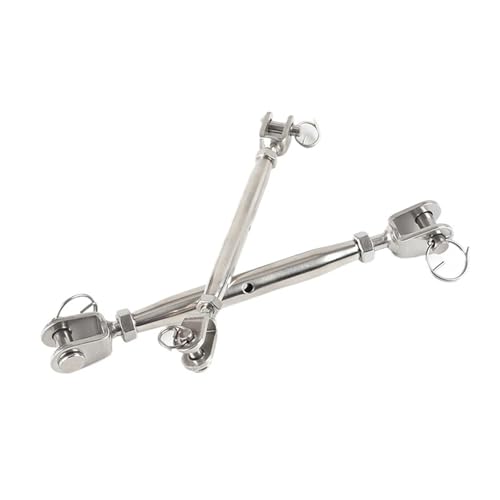 Tensor para cable Turnbuckle M6 con cuerpo cerrado de acero inoxidable 304 de tipo Quijada para cable de alambre, 1 pieza miniatura 3