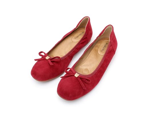 Image of Women's Comfortable Round Toe Bow Ballet Flats Shoes