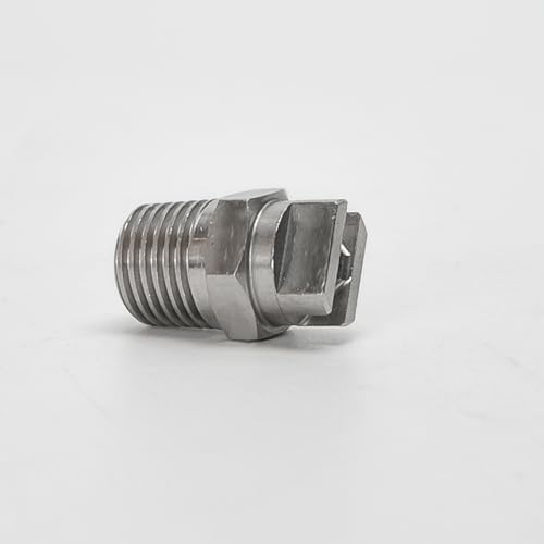 5 Pieces Flat Fan High Pressure Washer Spray Tip - 1/4BSPT Male Thread 304 Stainless Steel Nozzle - 65 Degree 2mm Orifice Diameter - Easy to Install