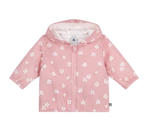 Petit Bateau - Petit Bateau A0CTN Coupe-Vent, Rose/Blanc, 3 Ans Bébé_Fille