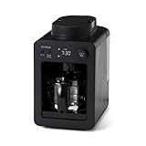 シロカ 全自動コーヒーメーカーカフェばこ SC-A352 ブラック [ガラスサーバー/コンパクト/豆・粉対応/ミル内臓/タイマー予約/保温機能付き/メッシュフィルター/おしゃれ]（2024年モデル）
